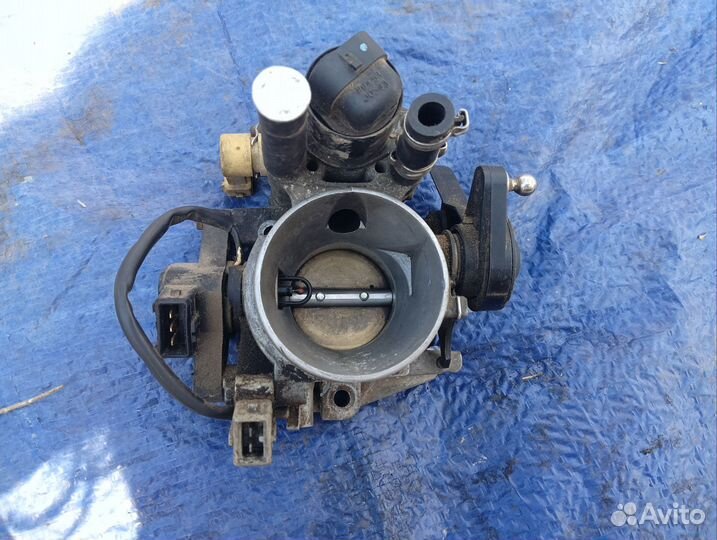 Дроссельная заслонка в сборе с датчиками пежо 406