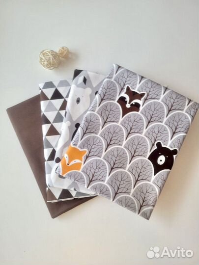 Сатин хлопок ткань отрезы