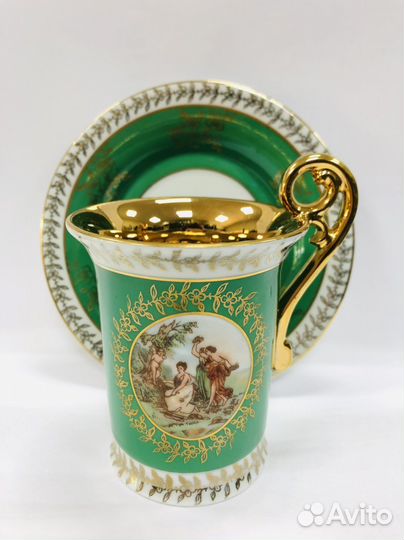 Винтаж Чайная пара Германия золото