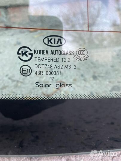 Заднее стекло kia optima 3