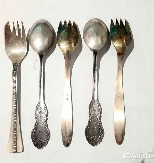 Серебрение ложки и вилки СССР