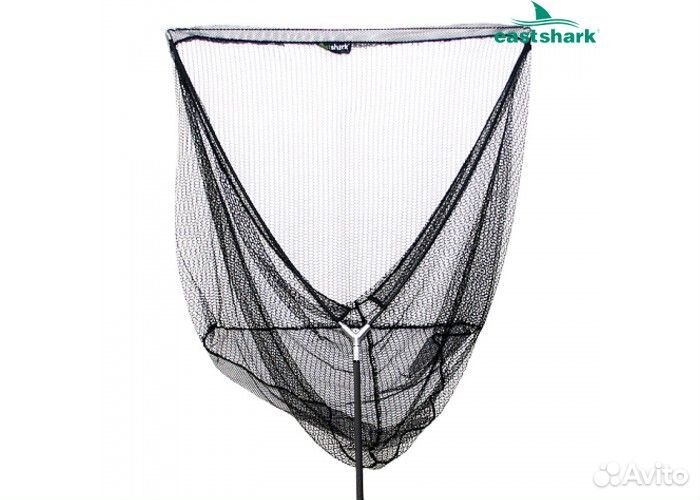 Подсак карповый 2х частн голова 105*100см карбон