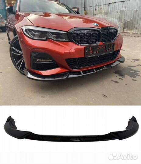 BMW 3 G20 сплиттер губа глянец M Performance