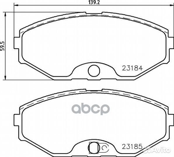 Колодки тормозные дисковые перед (PF-2261)