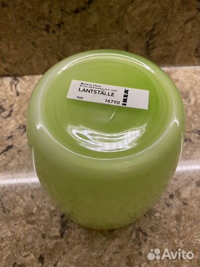 Стеклянное кашпо для цветов IKEA