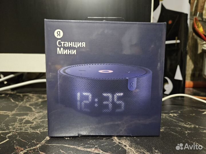 Колонка яндекс станция мини с часами алиса новая