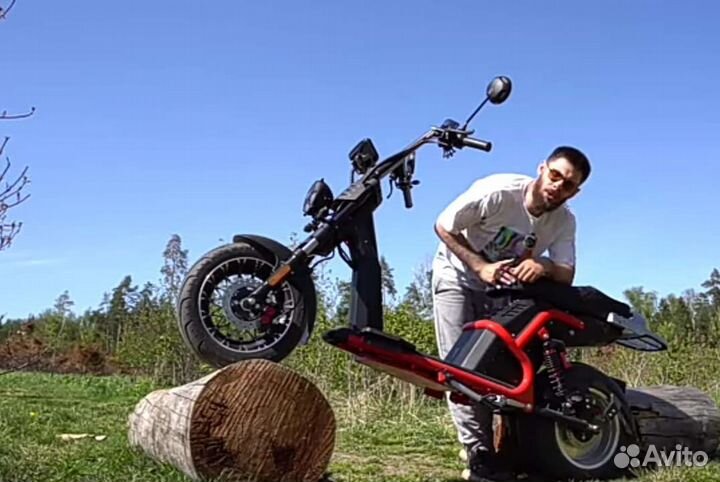 Электроскутер citycoco White Siberia