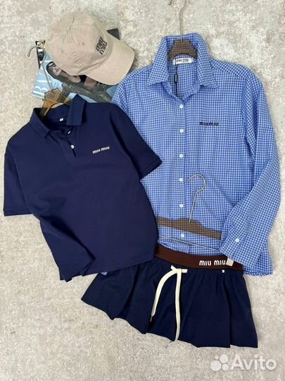 Рубашка и поло Miu Miu хит 2024