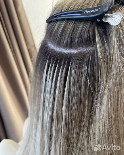 Коррекция наращённых волос