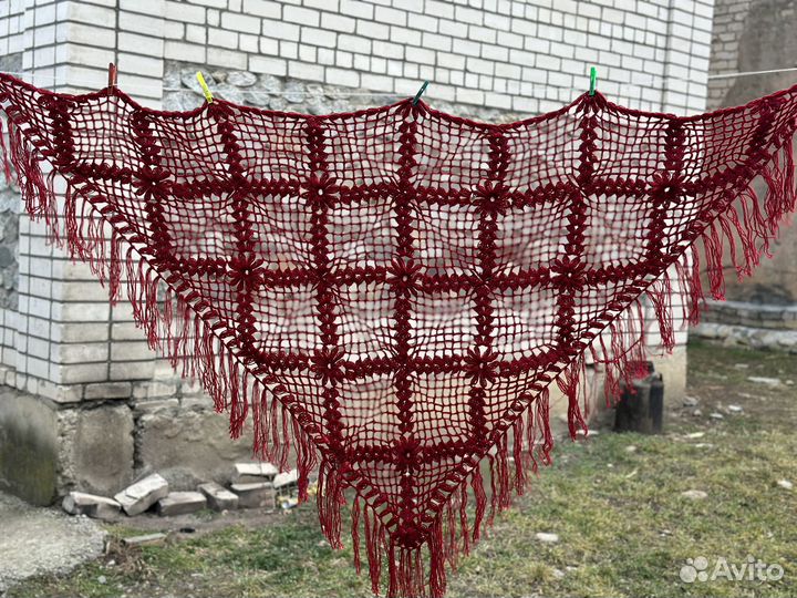 Платки шали вязаные