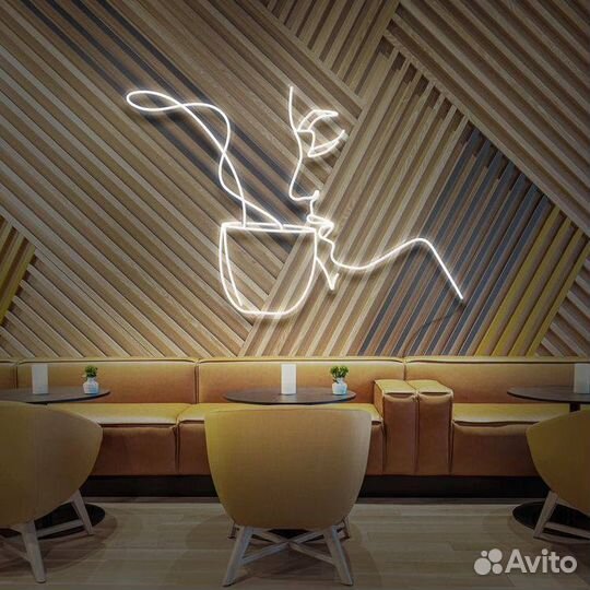 Неоновая вывеска. Дизайн в подарок