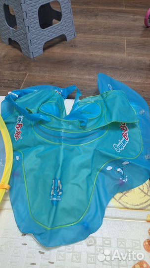 Детский круг для плавания с козырьком Swim Bobo