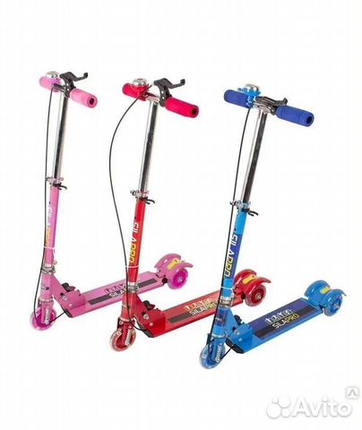 Самокат светится новый до 50 кг