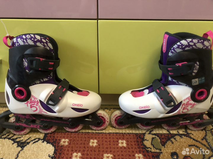 Ролики детские раздвижные oxelo. 32-34
