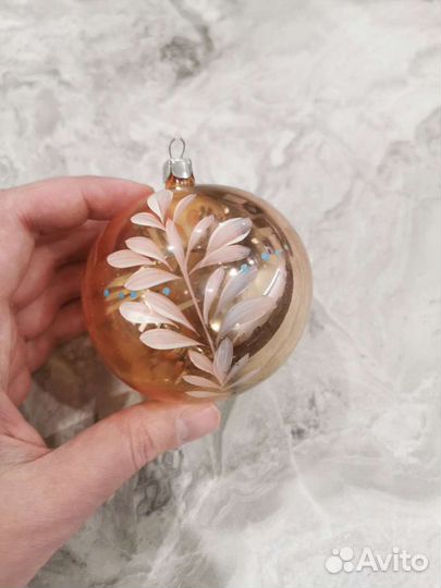 Ёлочные игрушки советские стекло