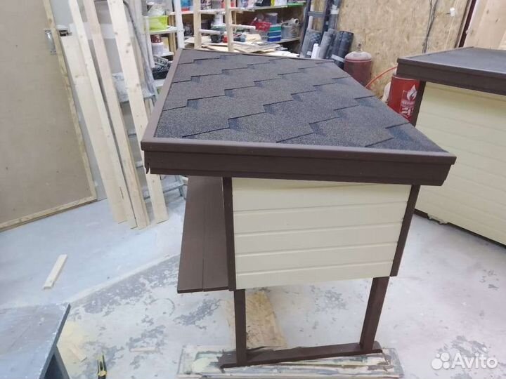 Будка домик для кошек. Утеплённая