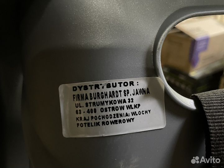 Детское велокресло Bellelli производство Италия