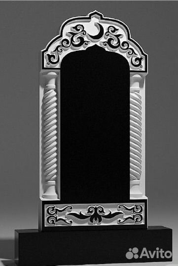 Мусульманский памятник с установкой, под ключ