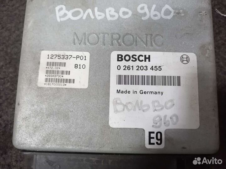 Блок управления двигателем Volvo 960