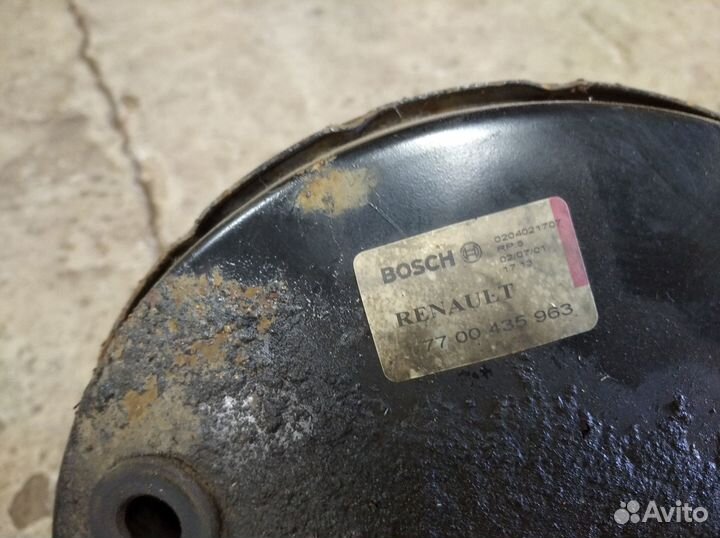 Усилитель тормозов вакуумный Рено Клио Симбол