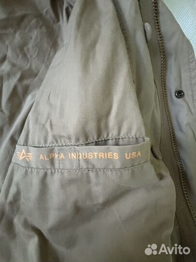 Куртка М-65 Alpha Industries хаки XL, новая