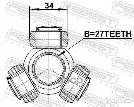 Трипоид 27X34 nissan primera P11 1996-2001