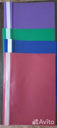 Канцелярия. Набор папок-скоросшивателей из 4шт