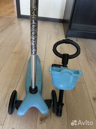 Самокат беговел 2 в 1