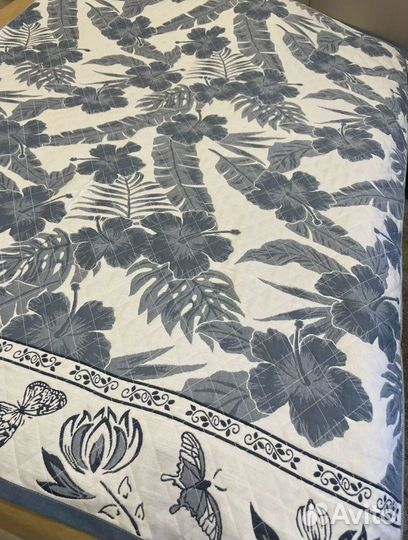 Покрывало хлопок/полулен 200*230 см 2-сторонне