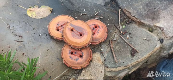 Пуговицы деревянные