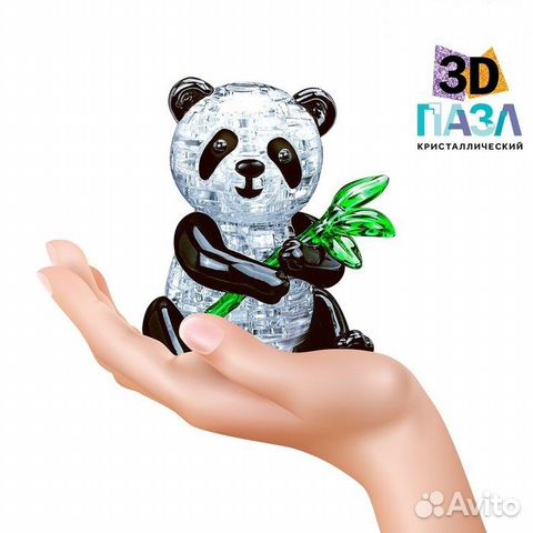 Набор для творчества 3D 3Д Пазл Панда 57 деталей