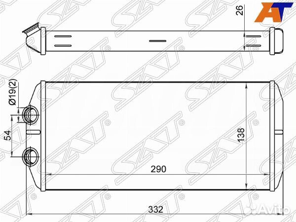 Радиатор отопителя салона peugeot partner tepee