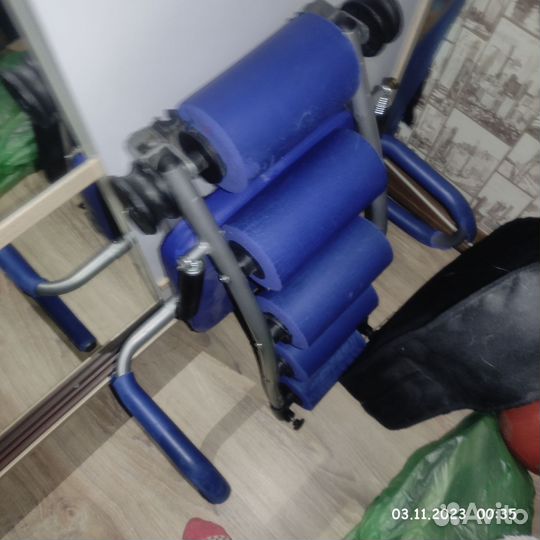 Велотренажер, степ и тренажёр для спины