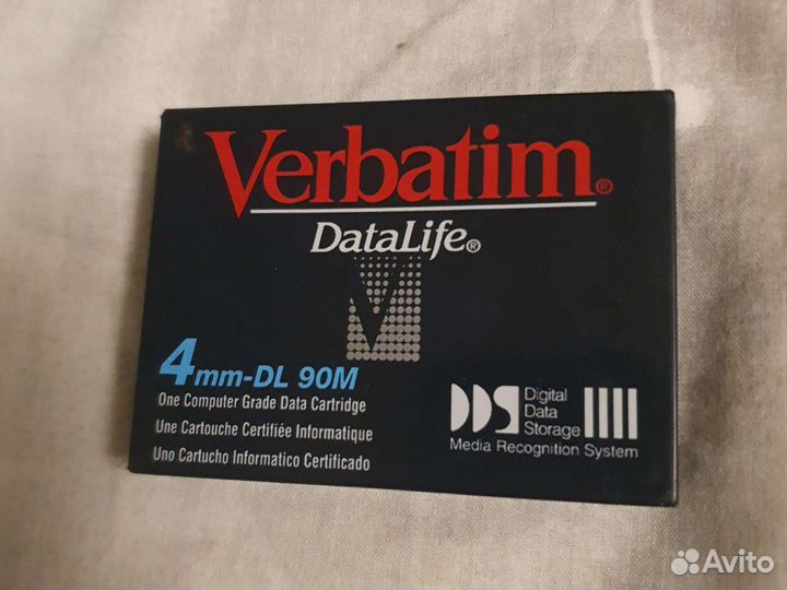 Продам кассету-картридж verbatim datalife dl 90m