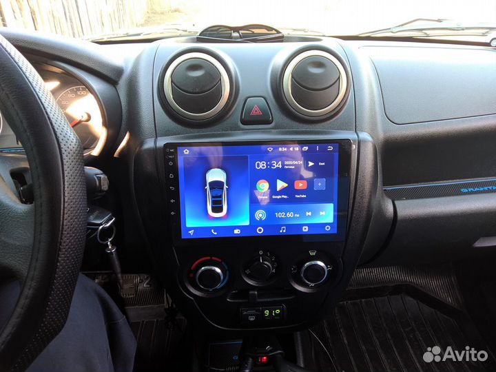 Магнитола Лада Гранта 1 (вместо 1din) Teyes