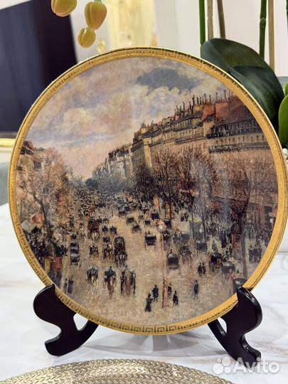 Тарелка декоративная. Фарфор. Эрмитаж