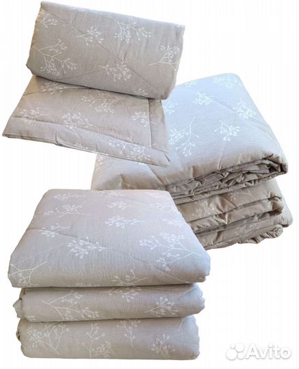 Одеяло из овечьей шерсти, бамбук, лен новое