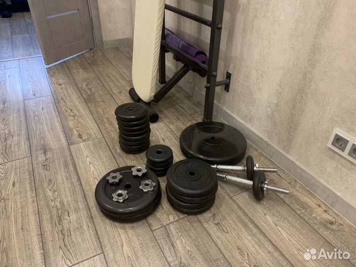 Турник настенный / гантели / штанга