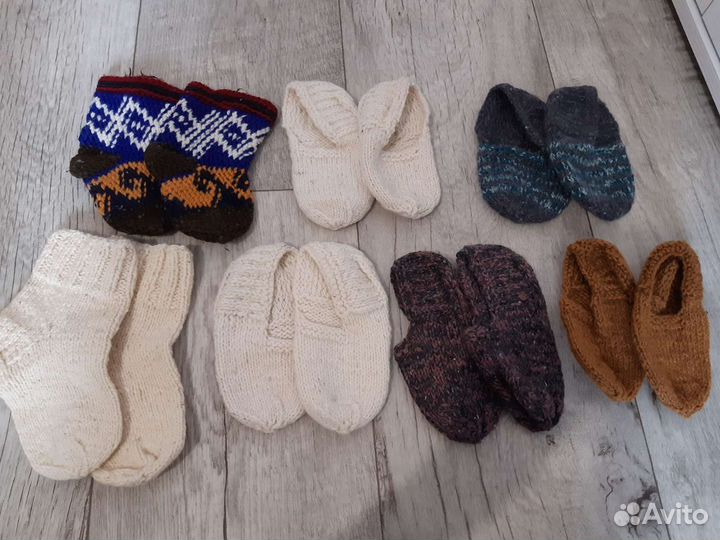 Носки следки шерстяные детские