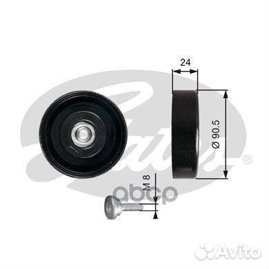 Ролик обводной приводного ремня T36251 Gates