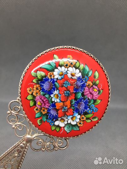 Зеркальце финифть