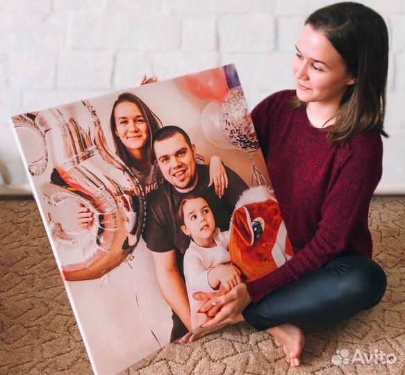 Портрет на холсте по фото