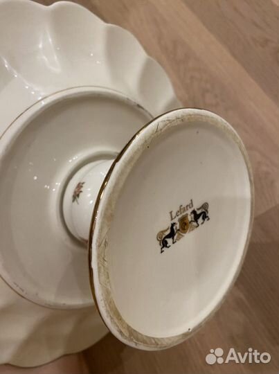 Ваза / блюдо / фруктовница на ножке, Lefard