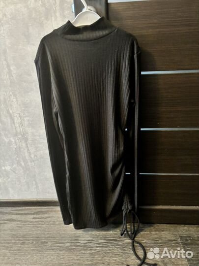 Платье женское лапша 44 46 черное