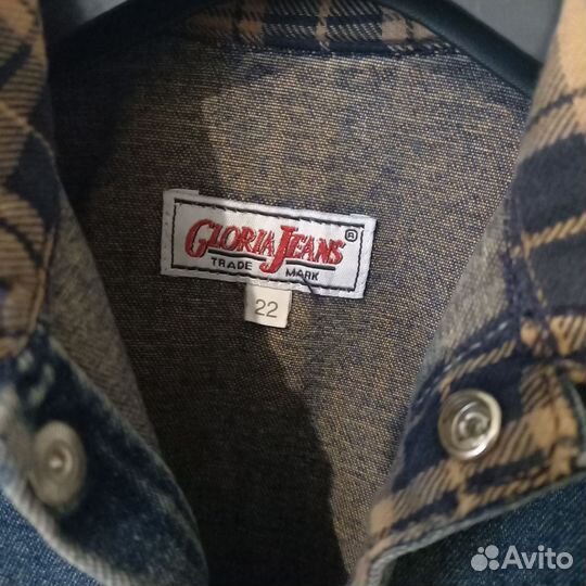 Джинсовая рубашка для мальчика размер 22