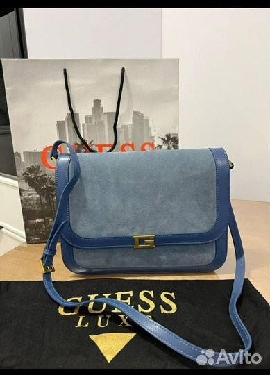 Сумка женская guess натуральная замша
