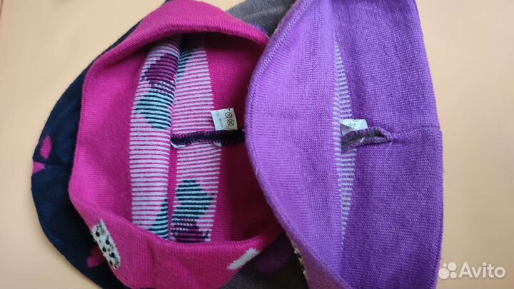 Шапка зимняя на девочку кашемировая 54 56