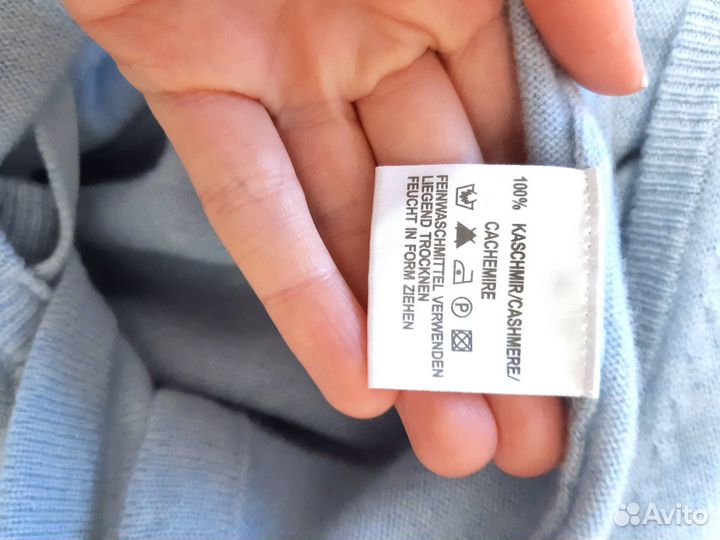 Кашемировый джемпер в стиле балерины на запах