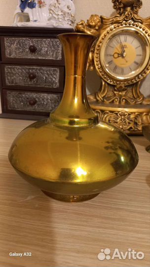 Кувшин, поднос, стаканчики. Мельхиор