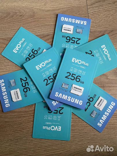 Карта памяти MicroSD Samsung EVO Plus 256 Gb